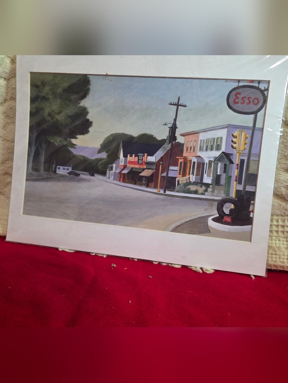Edward Hopper Portrait of Orleans 1950 Matted Art Print de Young Museum Sealed